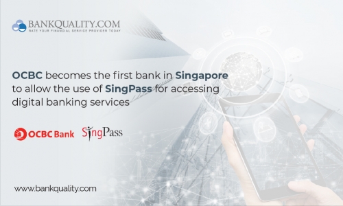OCBC becomes the first bank in Singapore to allow the use of SingPass for accessing digital banking services 